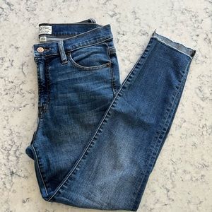 Jcrew 9” high-rise toothpick Jean EUC